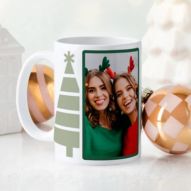 Customize “Christmas Neutral” Design Mug 15oz 25167-P