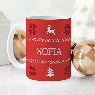 Customize “Ugly Sweater” Design Mug 15oz 25171-P