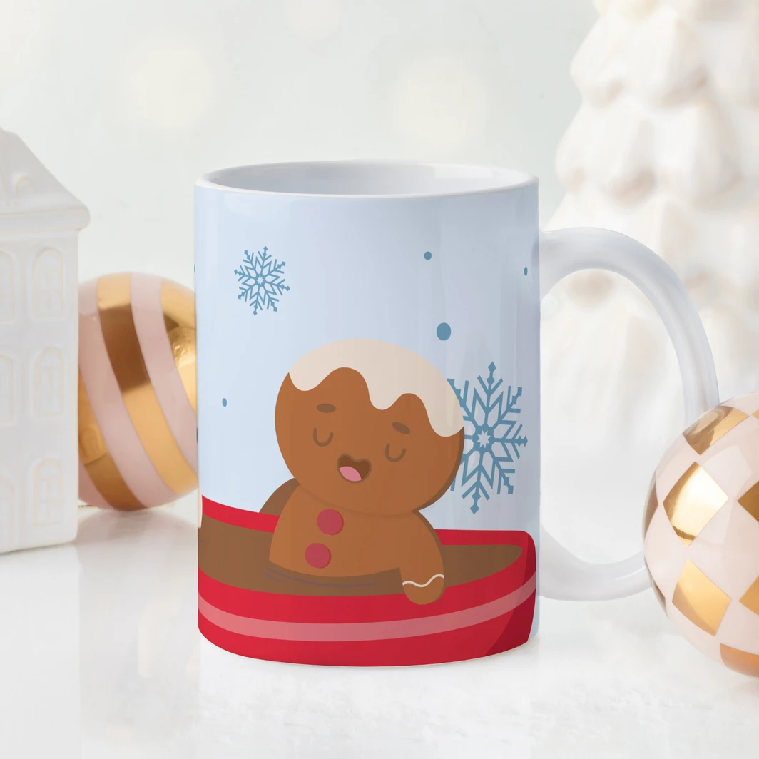 Personaliza Taza Diseño "Gingerbread Hot Cocoa" 15oz 25172-P