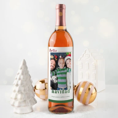 Personalize Beringer wine with a “Merry Christmas” label 25201