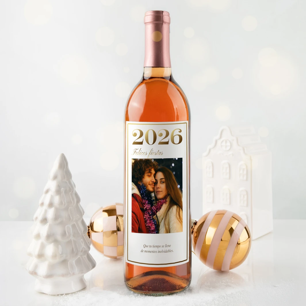 Personalize Beringer Wine with “Happy Holidays 2026” label 25203-P