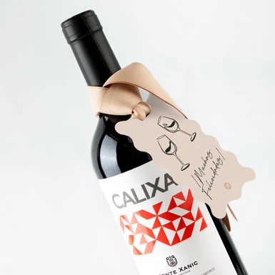 Vino Tinto Calixa con Distintivo Muchas felicidades 25437