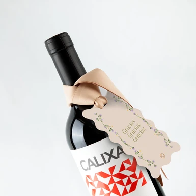 Vino Tinto Calixa con Distintivo gracias gracias gracias 25442