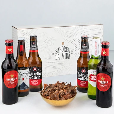 Regalo con Cervezas Importadas y Botana 25638