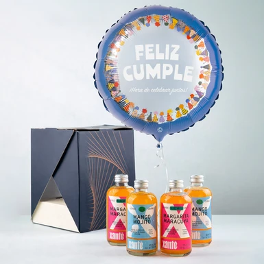 4 Pack Xanté y Globo Feliz Cumple 25680