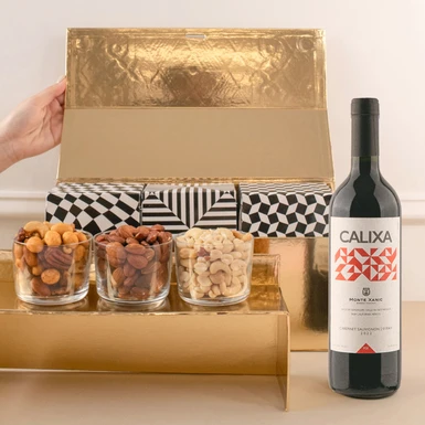 Regala con Vino Calixa y Botanas 25681