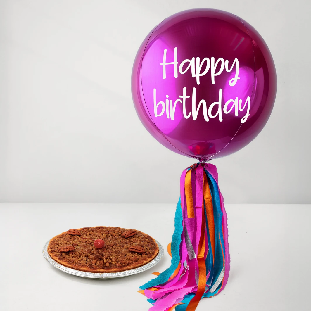 Lavalle’s Pecan Pie and “Happy Birthday” Orb Balloon 25692