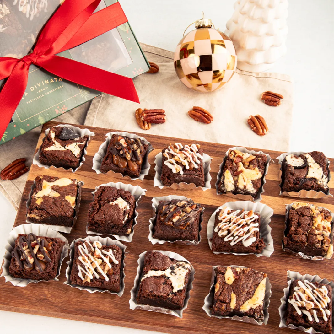 Mini Brownies Navidad 15 pzs La Divinata 25702