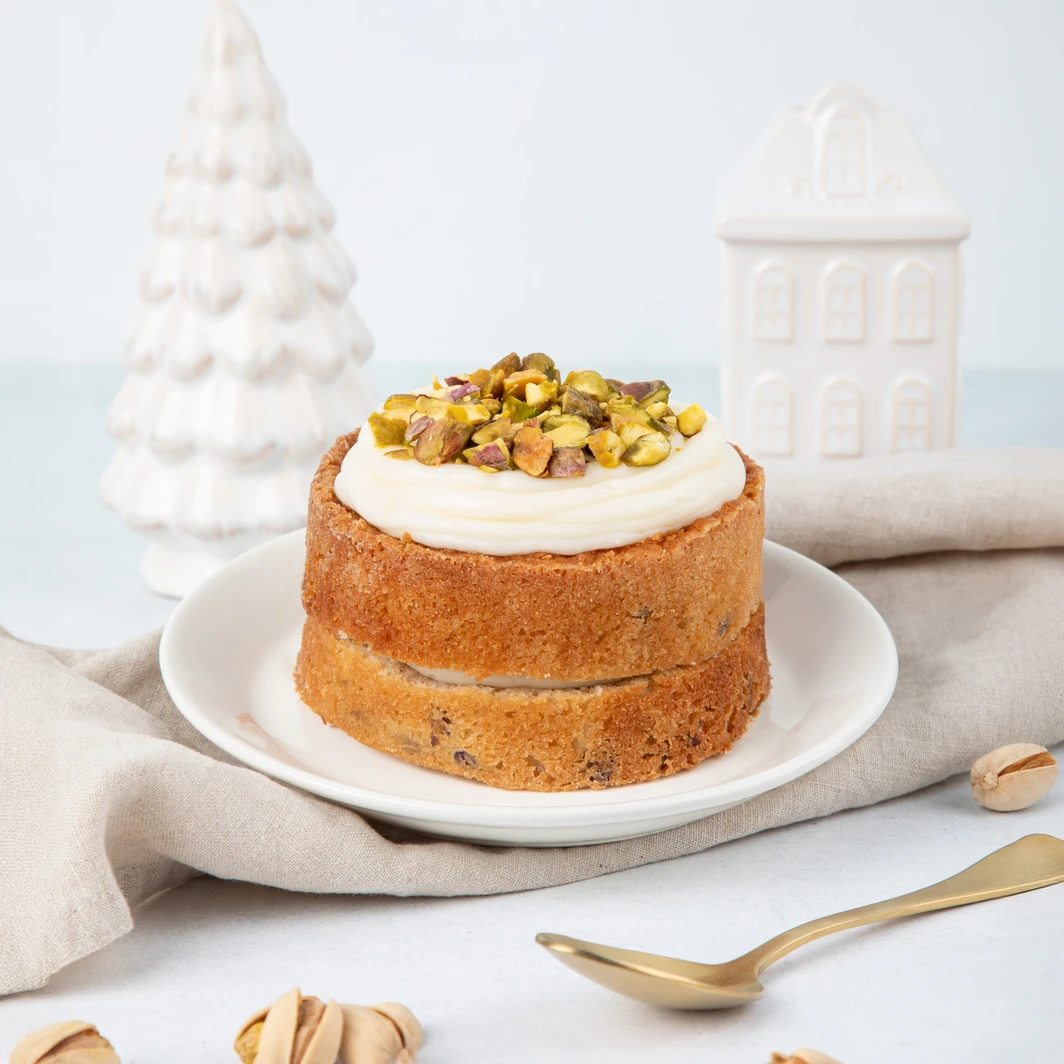Individual Pistachio Christmas Cake by La Divinata 25703