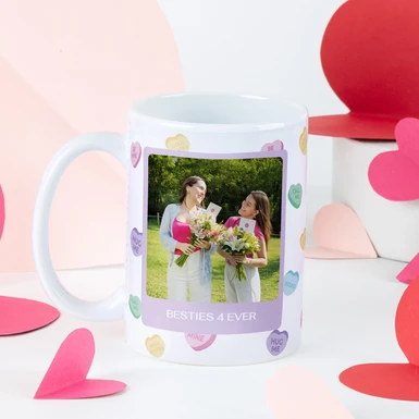 Personaliza Taza Diseño "Besties 4EVER" 15oz 25707-P