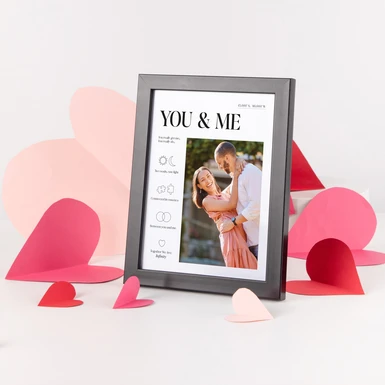 Personaliza Marco Negro Chico "You & Me" 25736