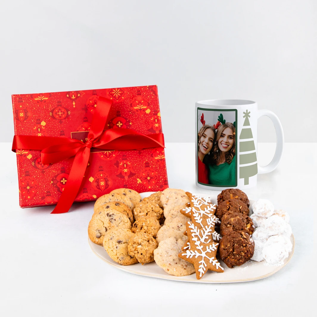 Galletas Navideñas y Taza Personalizada 25741