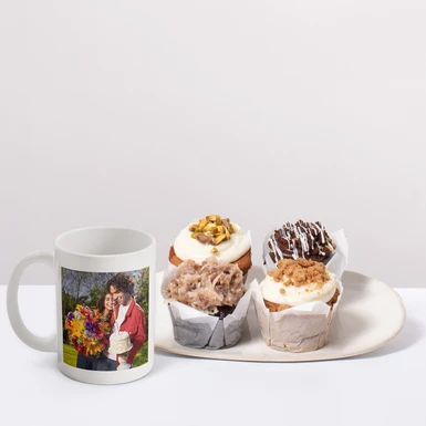 Personaliza Taza con Foto 15oz y Muffins La Divinata 25774