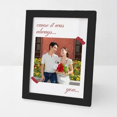 Personaliza Marco Chico Negro "Cause It Was Always You" 25810