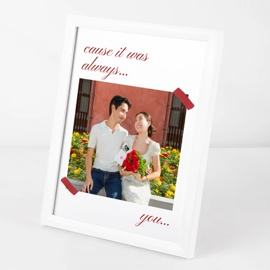 Personaliza Marco  Grande Blanco "Cause It Was Always You" 25811-P