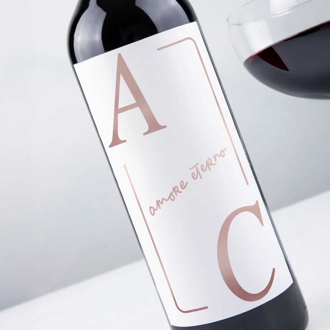 Vino Personalizado Tinto con Etiqueta "Amore Eterno" 25834
