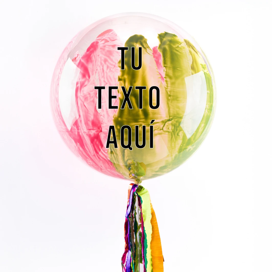 Personaliza Globo Burbuja "Bloom Fusion" 25853-P
