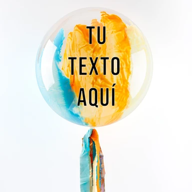 Personaliza Globo Burbuja "Mix Vibrante" 25856