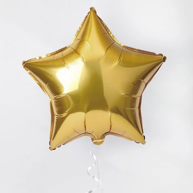 Globo Metalico Estrella Dorada 25988