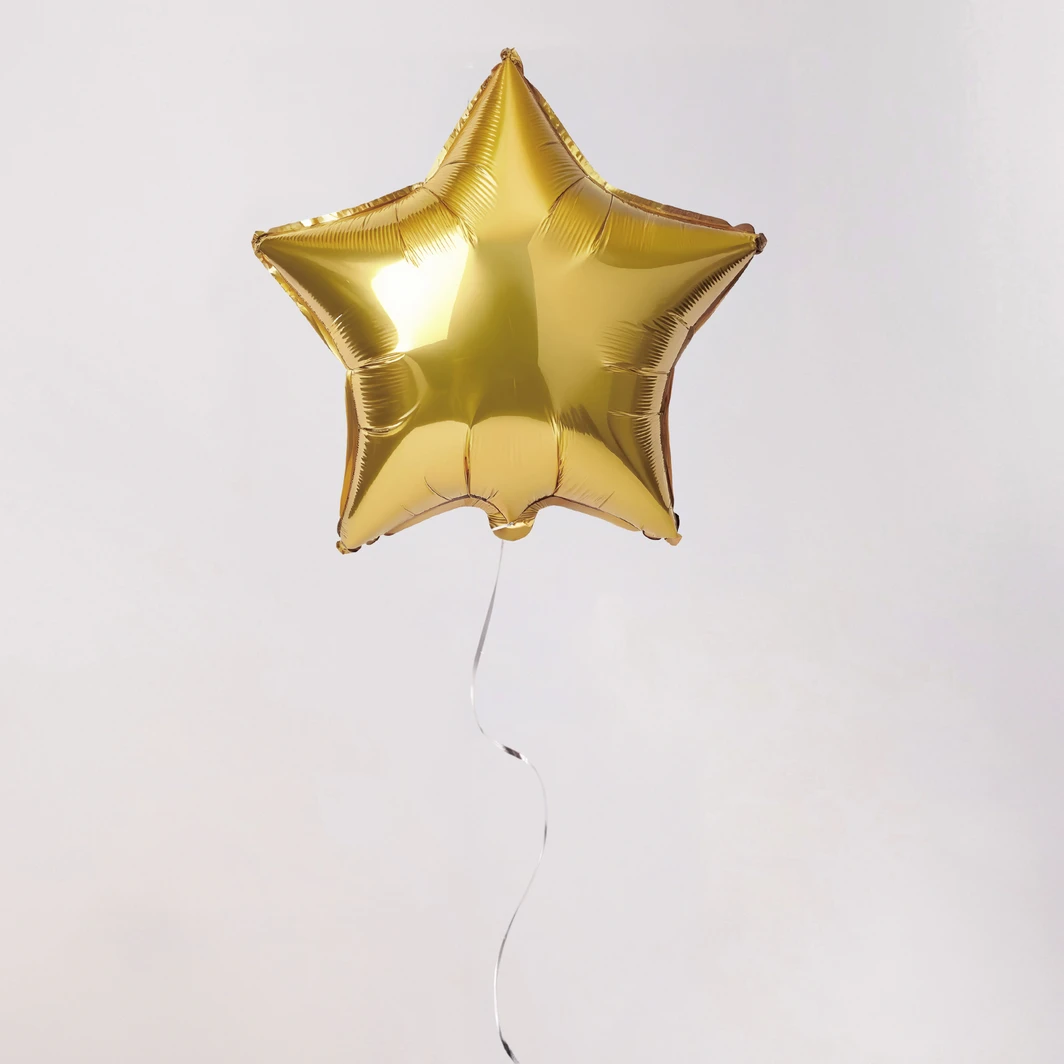 Globo Metálico Estrella Dorada 25988