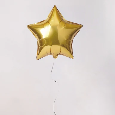 Globo Metálico Estrella Dorada 25988