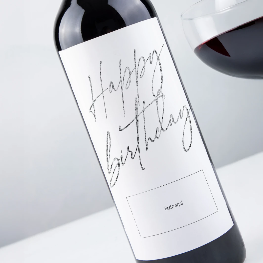 Vino Personalizado Tinto con Etiqueta "Happy Birthday" 26041-P