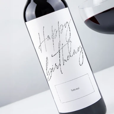 Vino Personalizado Tinto con Etiqueta "Happy Birthday" 26041-P
