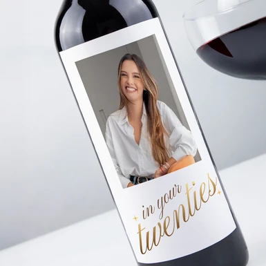 Vino Personalizado Tinto con Etiqueta "In your Twenties" 26042-P