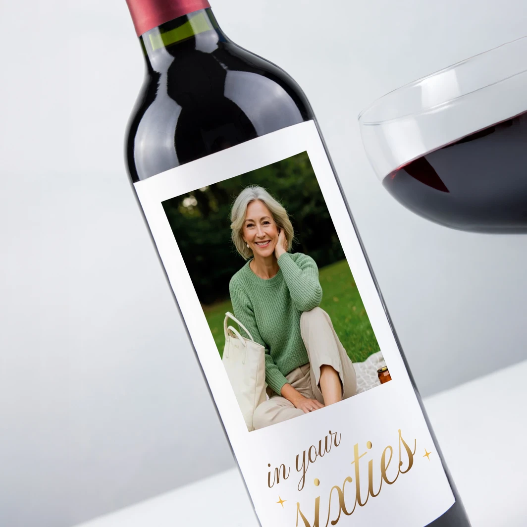 Personaliza Vino Concha y Toro Cabernet con etiqueta "In your Sixties" 26055