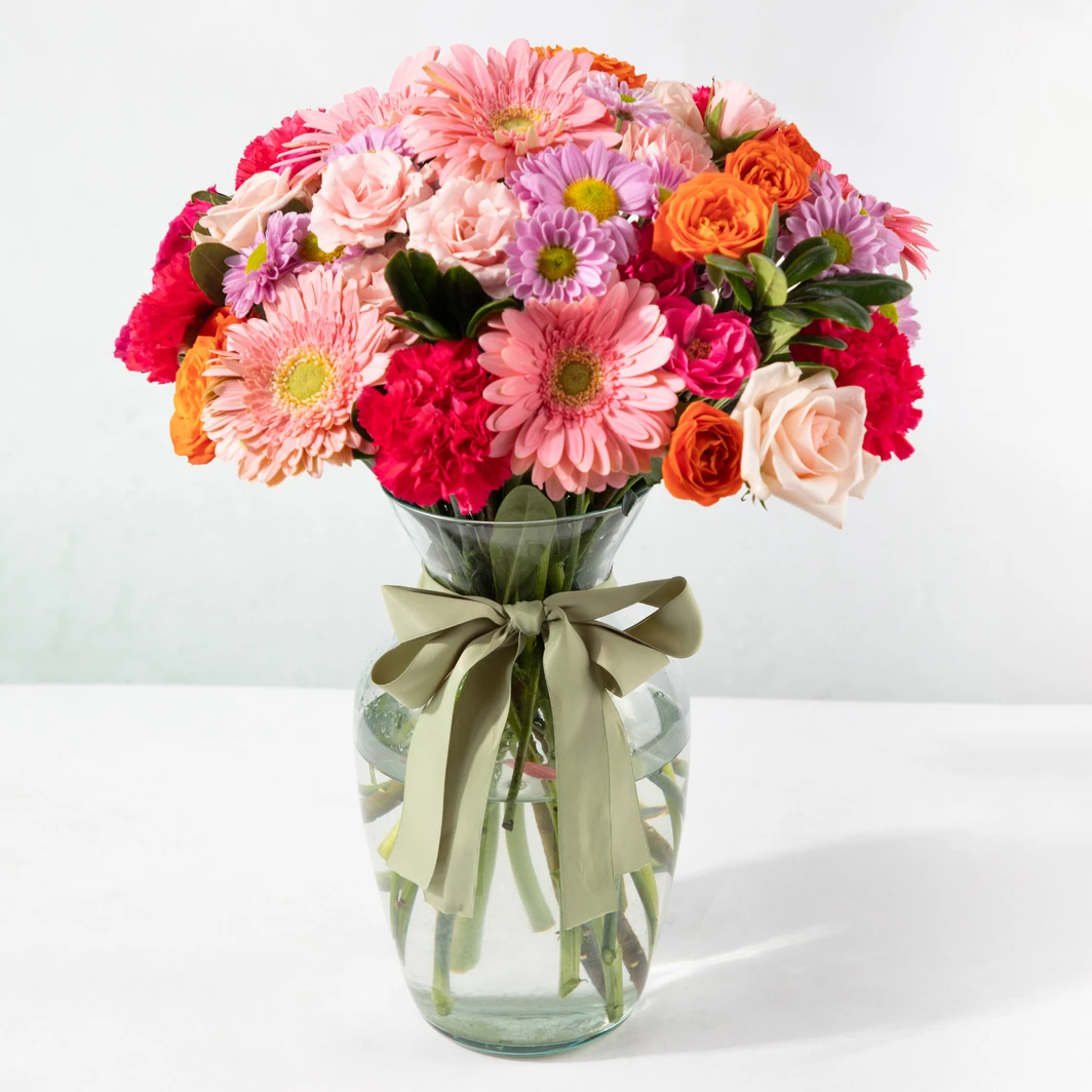 Arreglo de Gerberas y Rosas 26058