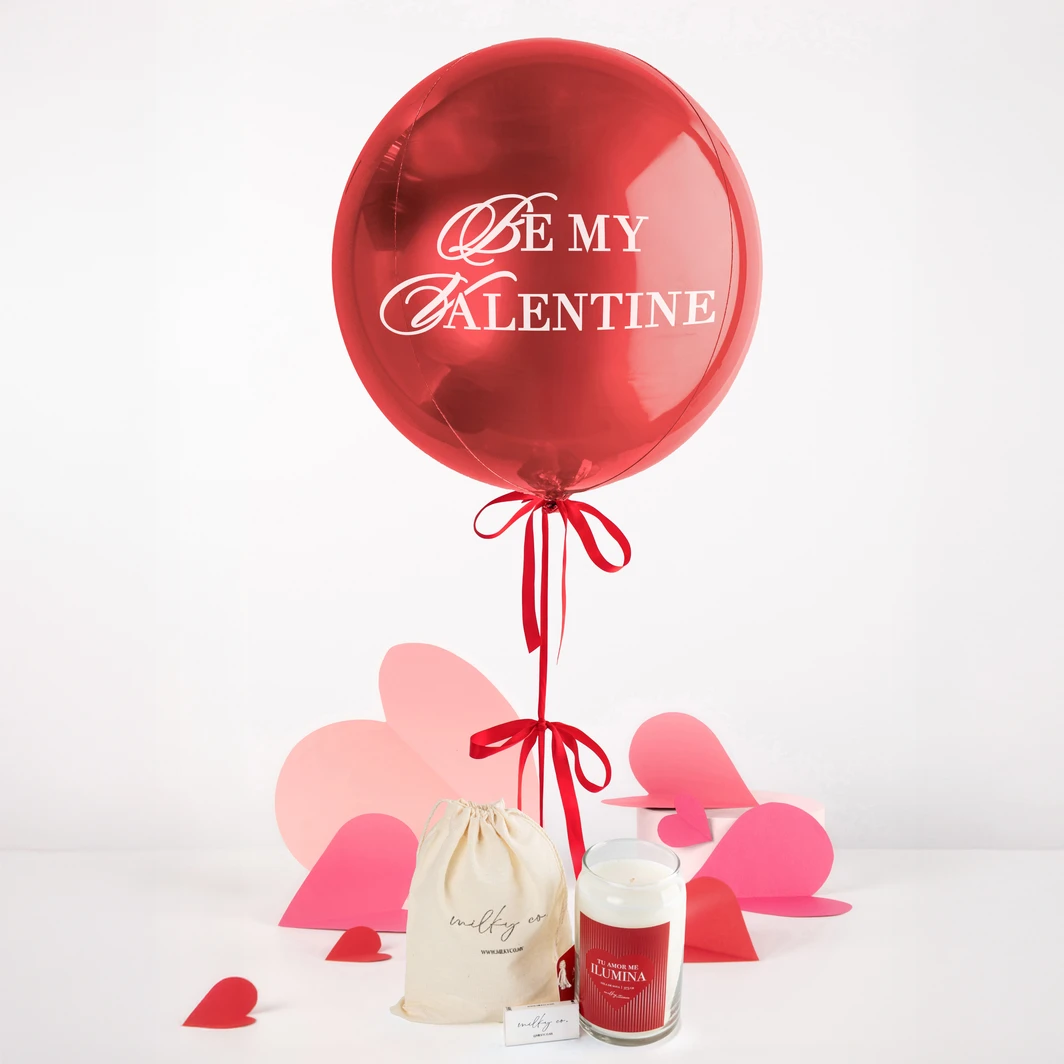 Vela Tu Amor Me Ilumina con Globo Be My Valentine 26093