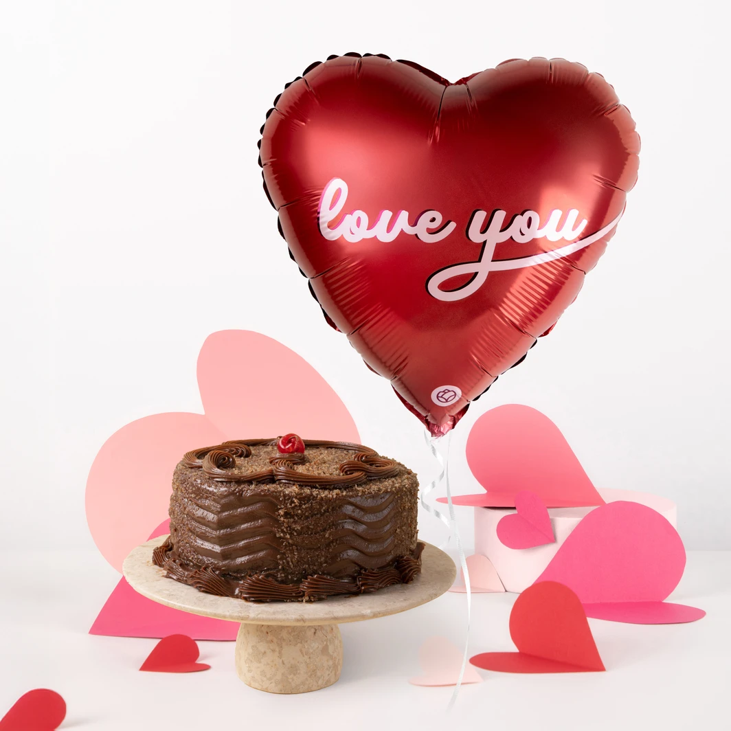 Pastel Fudge Tere Cazola y Globo "Love You" 26167