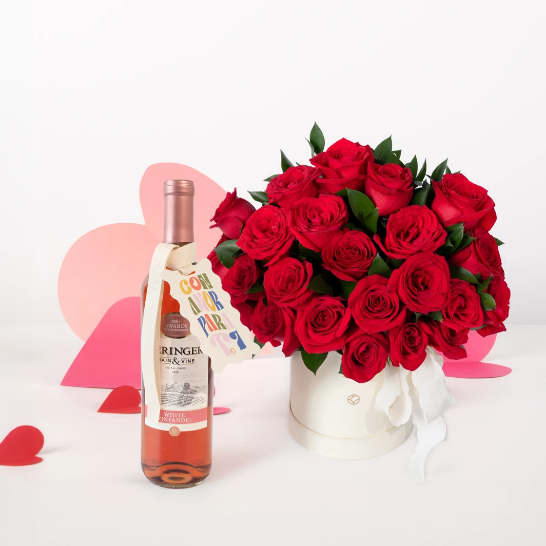 Roses in a box with Beringer with distinctive markings 26235