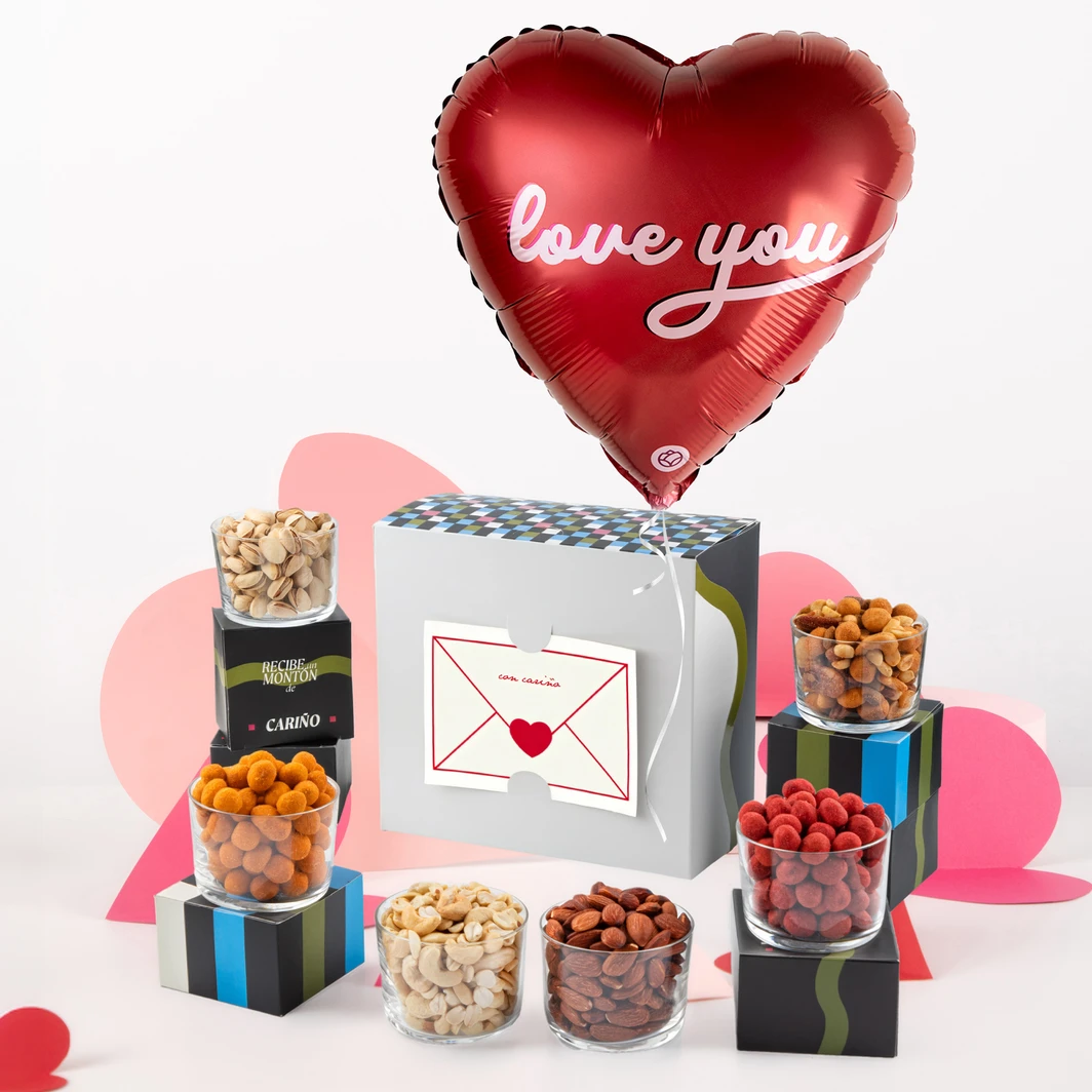 Regalo de Botanas Saladas con Globo 26267