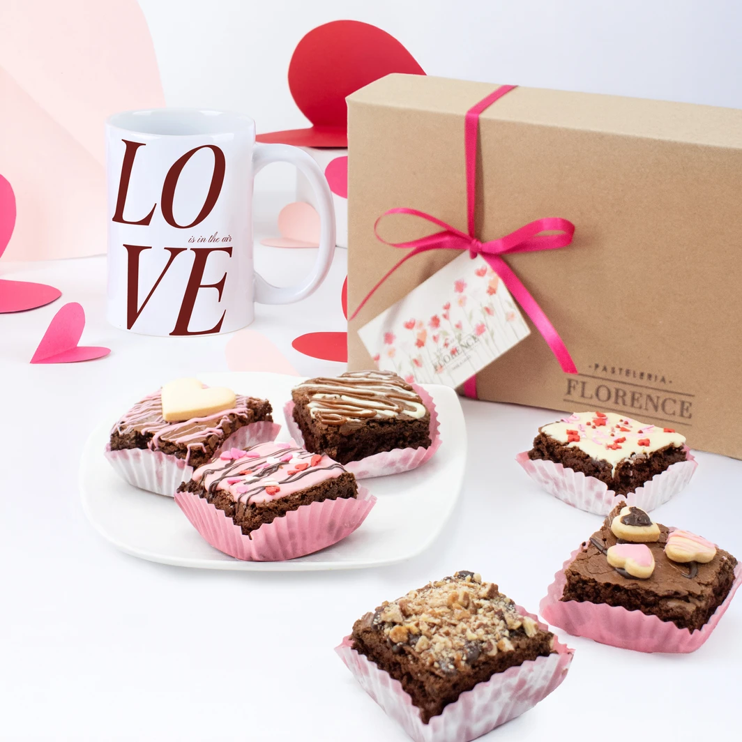 Florence Valentine’s Day Brownies with “Love is in the Air” Mug 26268