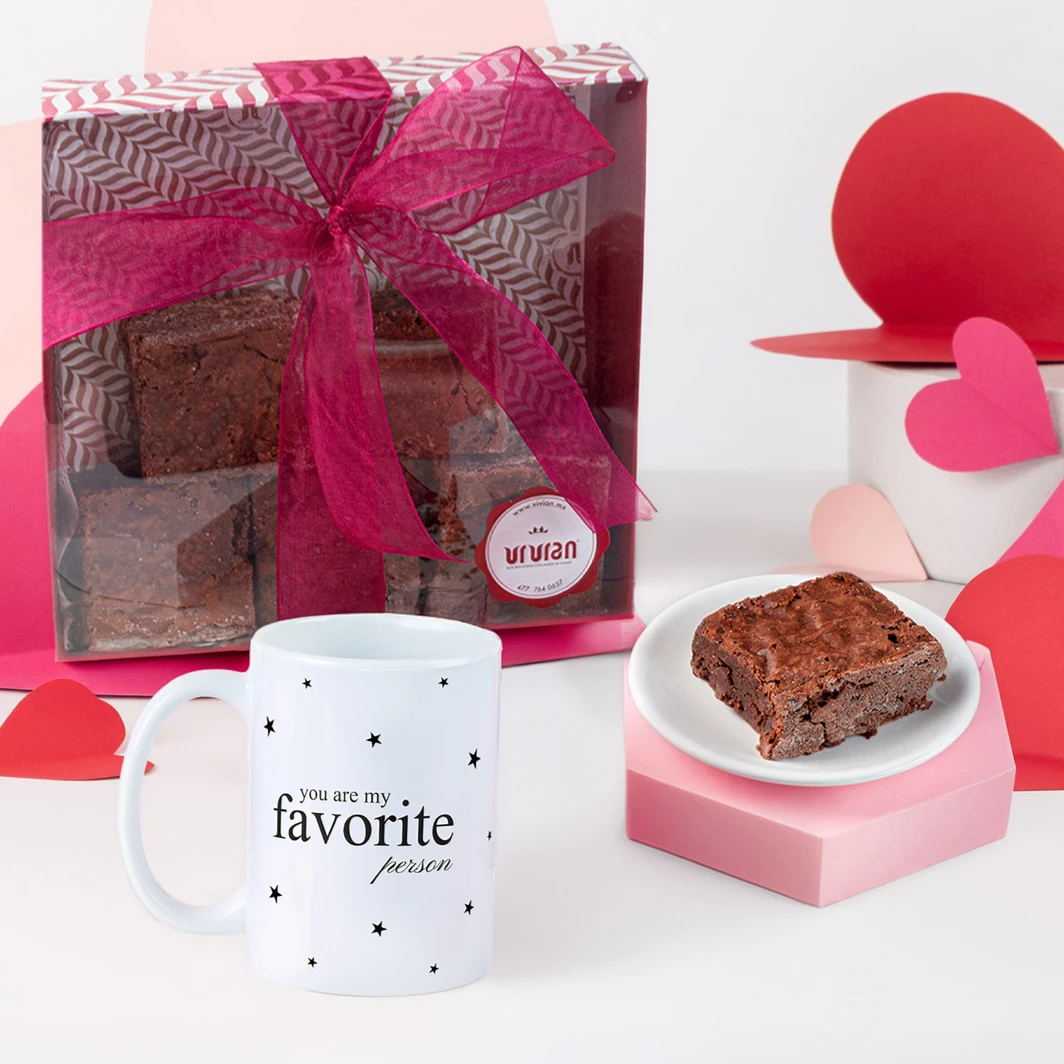 Brownies Vivián con Taza "You Are My Favorite Person" 26273