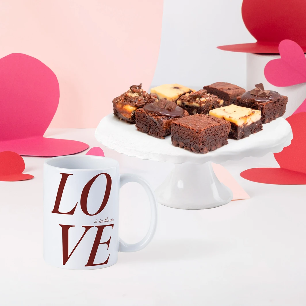 Brownies Mil Miel con Taza "Love is in the Air" 26276