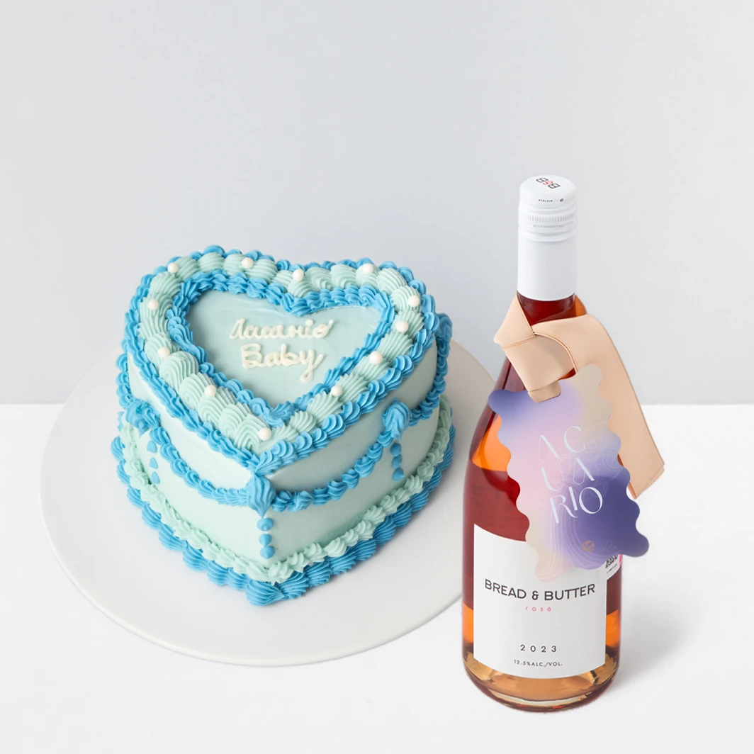 Bread & Butter con Distintivo Acuario y Pastel La divinata 26283