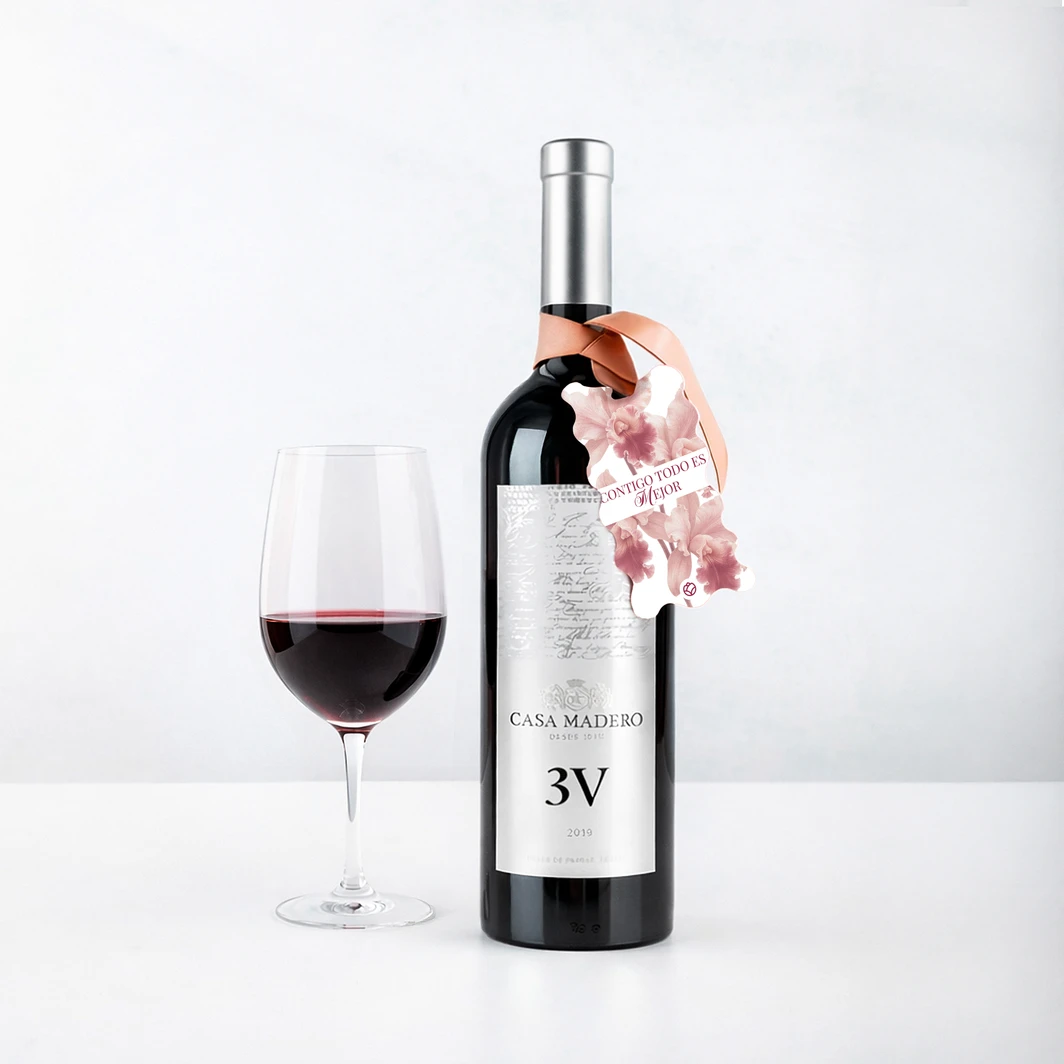 Vino 3V con Distintivo para Mamá 26301