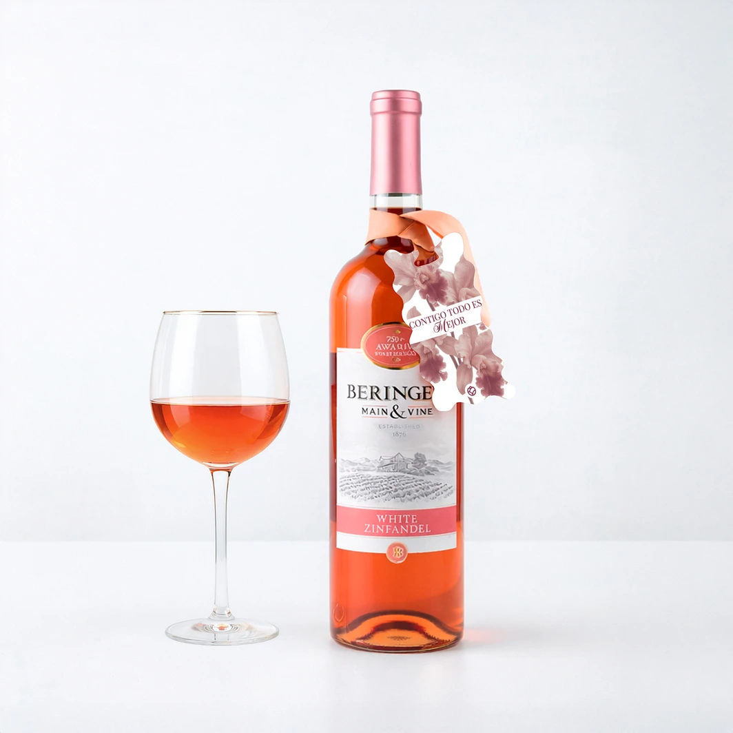 Vino Beringer con distintivo para Mamá 26302