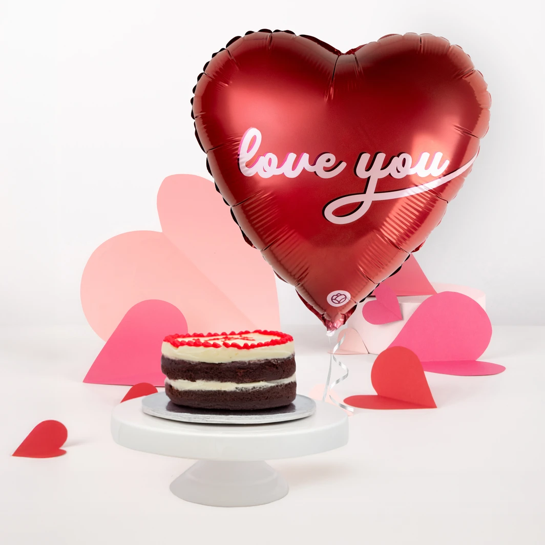 Pastel Love You The Cookie Lab con Globo Love You  26344