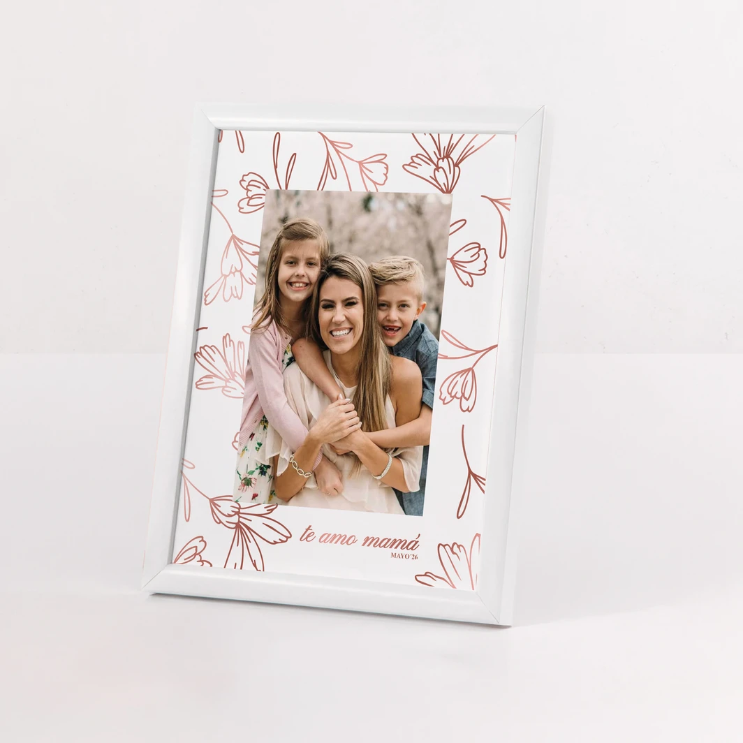 Personaliza Marco Grande Blanco "Te amo Mamá" 26350