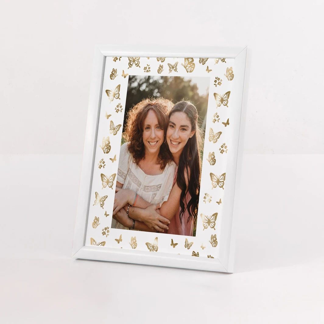 Personaliza Marco Chico Blanco "Mariposas" 26351