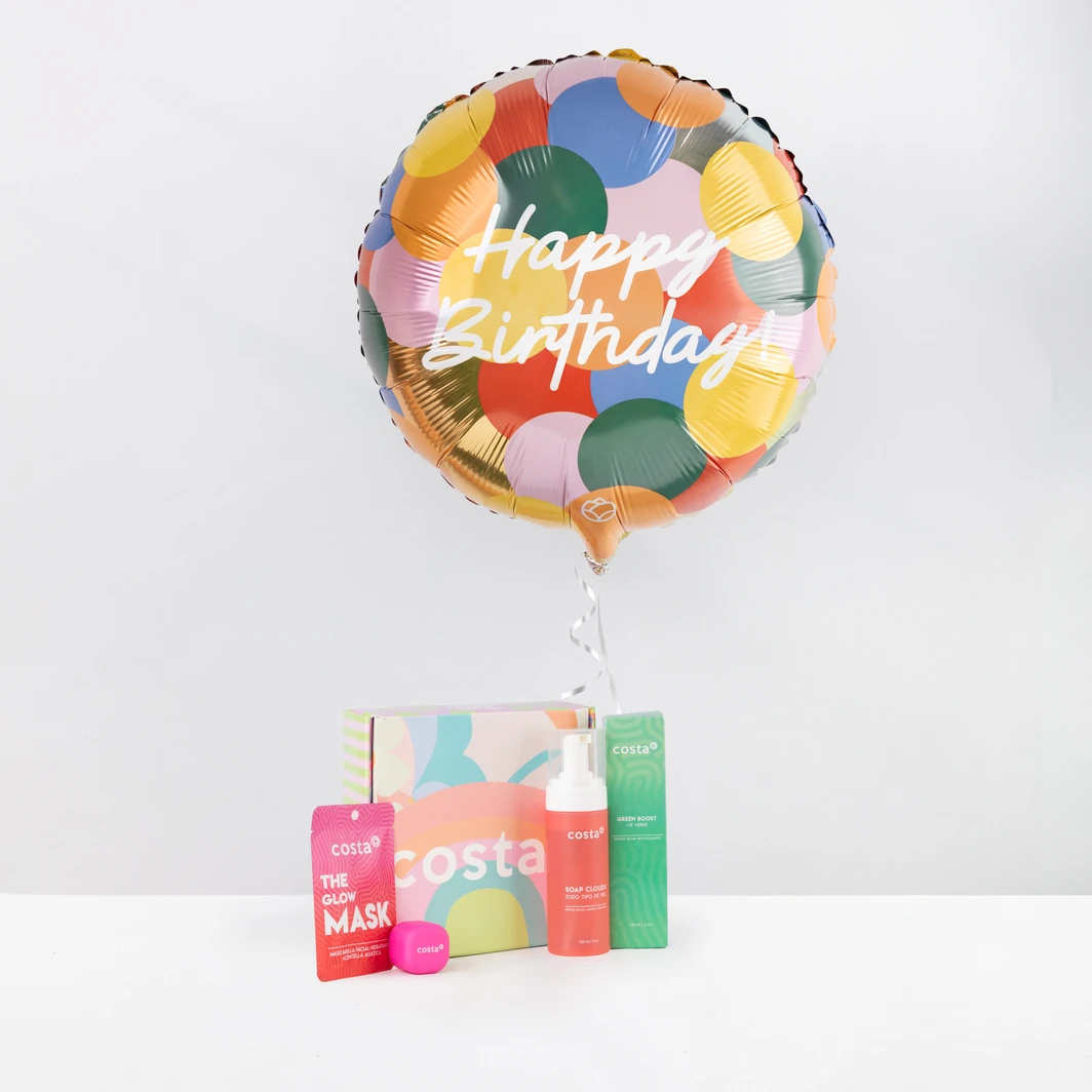 Belleza de Cumpleaños con Kit Costa Skincare y Globo 26372