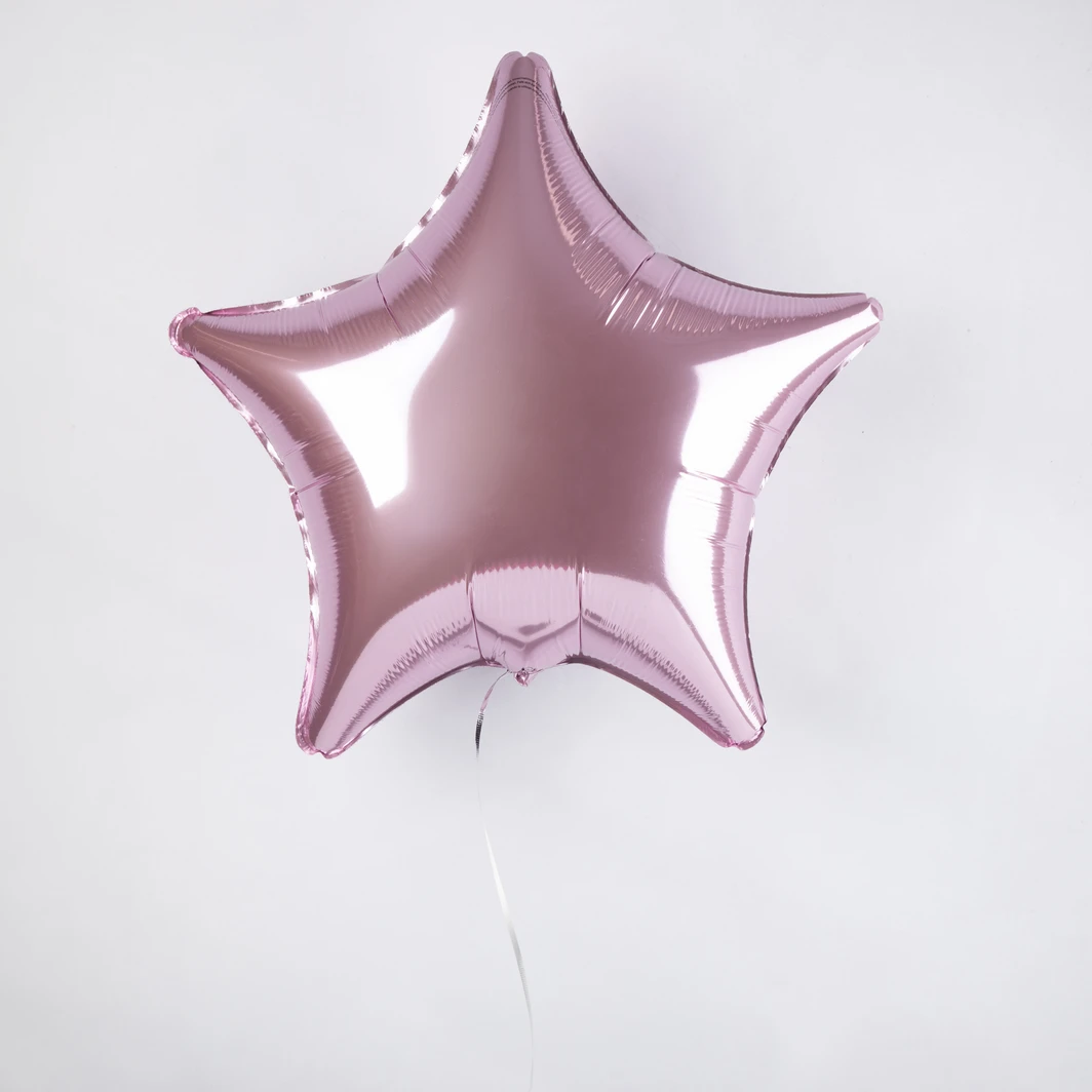 Globo Metálico Estrella Rosa 26384