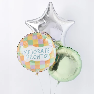 Abrazo con Arreglo de Globos "Mejórate Pronto" 26405