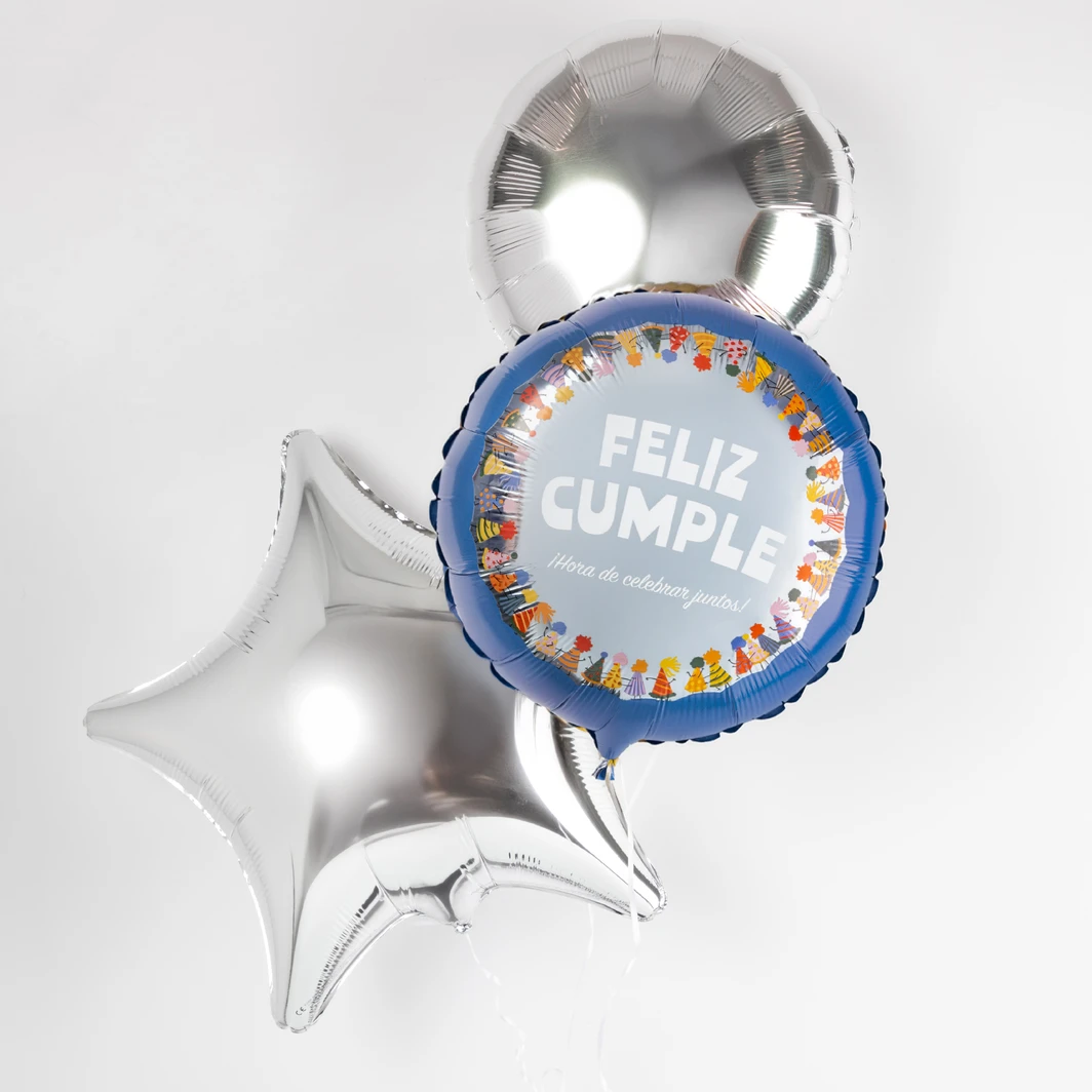 Arreglo de Globos "Feliz Cumple!" 26432