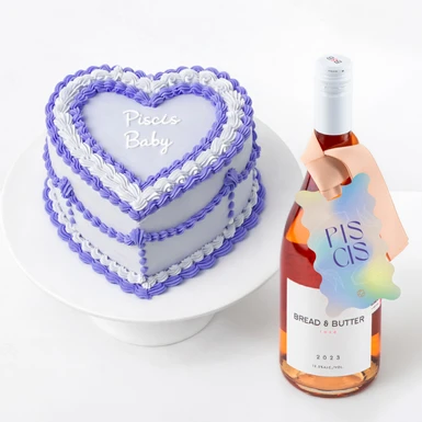 Bread & Butter con Distintivo Piscis y Pastel Divinata 26433