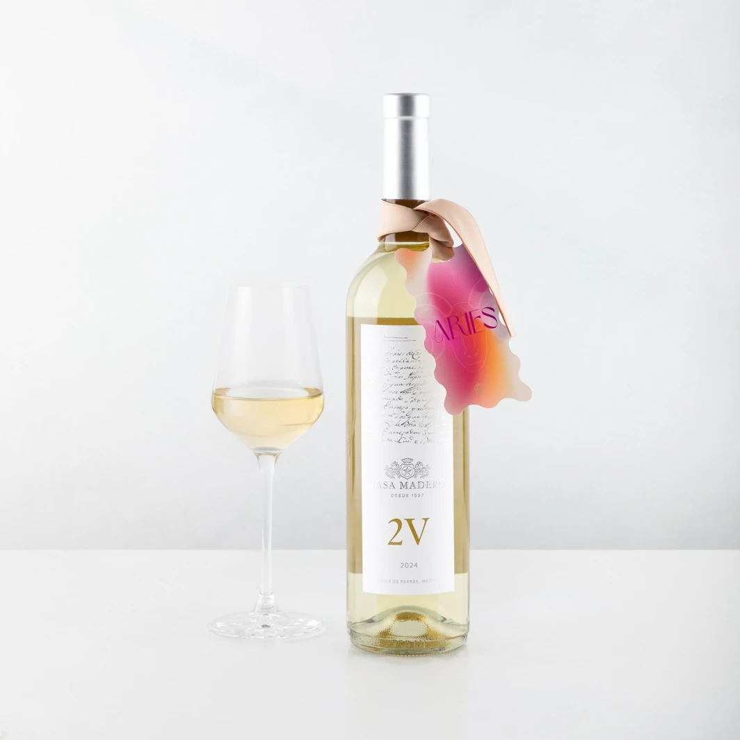 Vino 2V Blanco con Distintivo Aries 26519