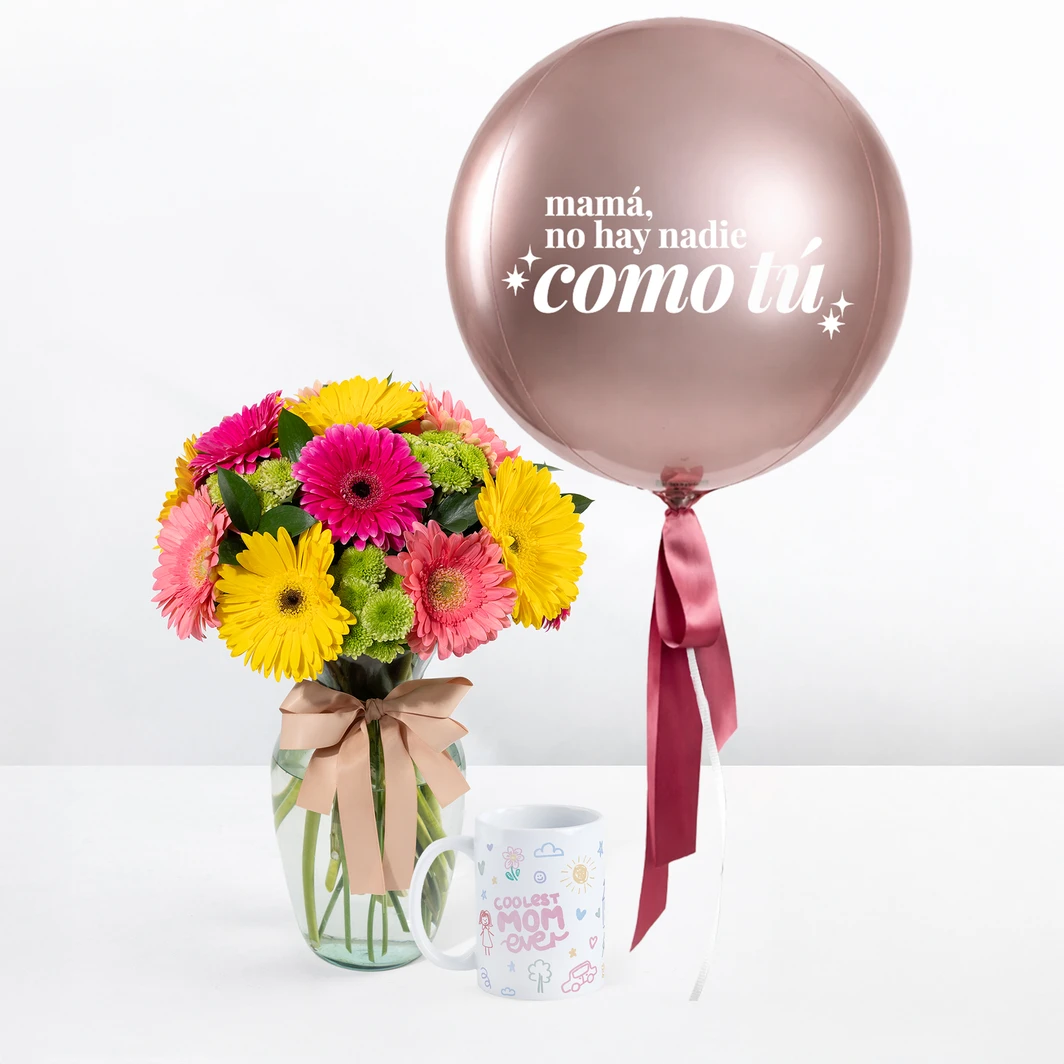 Kit Mamá Flor,Orbz y Taza "Coolest Mom Ever" 26526